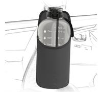 Linkidea - Portabotellas Extragrande para Asiento de Coche, Compatible con EYQ de 128oz y Hydracy Sport de 78oz. Bolsa para Colgar Vasos Grandes con Bolsillo de Malla, Color Gris