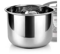Linkidea Recipiente Interior de Acero Inoxidable para arrocera, Compatible con Instant Pot Modelo PPC770, PPC771, Apto para lavavajillas, sin Recubrimiento - Cuenco de Repuesto