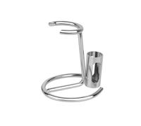 Linkidea Soporte de acero inoxidable para maquinilla de afeitar, accesorio de baño para brocha corta, compatible con Merkur 34HD, 23 C, Henson Shaving AL 13 y Vikings Blade (plateado)