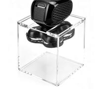 Linkidea Soporte de enjuague acrílico para afeitadora, soporte de limpieza de afeitadora eléctrica compatible con afeitadora de calavera Pitbull PRO GX5 para cabeza y afeitadora facial (transparente)
