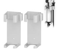 Linkidea - Soporte de pared para rizador de pelo, organizador de herramientas de peinado, soporte para colgar en la pared para planchas y rizadores (Blanco, Tamaño grande)