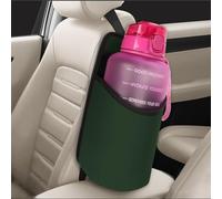 Linkidea Soporte extra grande para botella de agua lateral para asiento de coche compatible con botella Yeti Rambler de 64 onzas, Hydro Flask de 64 onzas, EYQ 64 onzas/128 onzas, bolsa colgante grande