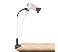 Linkidea Soporte Giratorio 360 Grados para Secador de Pelo, Manos Libres, Cuello de Cisne Con Abrazadera para Aseo de Perros y Gatos, Salón