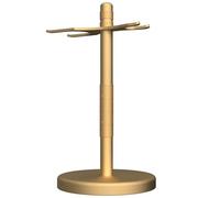 Linkidea Soporte para afeitadora, organizador de baño, compatible con Vikings Blade Chieftain, Merkur 34C/38C, Rockwell 6S/6C, Henson AL13, soporte para accesorios de afeitado de secado rápido(dorado)