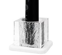 Linkidea Soporte para Cepillo de Dientes eléctrico con Bandeja de diatomita, Organizador electrónico de acrílico para encimera, Compatible con Oral-B iO y Philips Sonicare ProtectiveClean (Blanco)