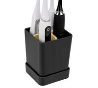 Linkidea Soporte para Cepillo de Dientes eléctrico para baño, Organizador de cepillos eléctricos de plástico, Soporte de encimera de 4 Ranuras Compatible con Oral-B iO, Philips Sonicare