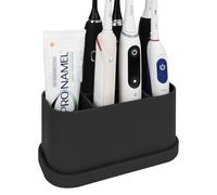 Linkidea Soporte para Cepillo de Dientes eléctrico, Soporte de Silicona para Cepillo de Dientes, Organizador de 5 Ranuras para Cepillo de Dientes eléctrico Compatible con Oral-B DB4010, Pro 100