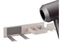 Linkidea Soporte para secador de pelo montado en la pared con gancho, organizador de herramientas de peluquería para baño, compatible con Dyson Supersonic Origin, Supersonic Nural (gris)