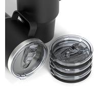 Linkidea Tapa de vaso de 30 onzas compatible con YETI Rambler, D·S, BJPKPK, paquete de 4 tapas de repuesto a prueba de derrames para boca de taza de 3.7 pulgadas
