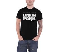 Linkin Park - Camiseta Oficial con Logo Minutes to Midnight Negro Negro (M