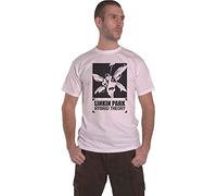 Linkin Park Camiseta Soldier Hybrid Theory Band Logo Nuevo Oficial Unisex, blanco, L