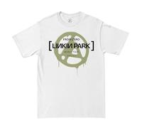 Linkin Park from Zero - Camiseta Oficial de Olive Spray, Blanco, S