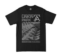 Linkin Park from Zero Official Merch Album Tour - Camiseta de Manga Corta, Color Negro Lavado, Talla S, Washed Negro, S