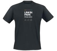 Linkin Park from Zero Radiate Hombre Camiseta Negro 4XL 100% algodón Regular