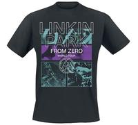 Linkin Park from Zero To World Tour Hombre Camiseta Negro M 100% algodón Vorne Bedruckt Regular