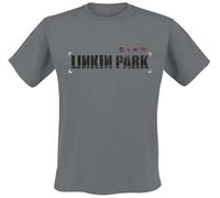 Linkin Park Hybrid Theory Hombre Camiseta Gris Marengo L 100% algodón Vorne Bedruckt Regular