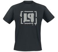Linkin Park Meteora Bracket Spray Logo Hombre Camiseta Negro XL 100% algodón Vorne Bedruckt Regular