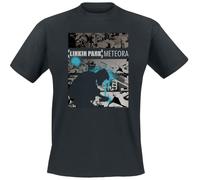 Linkin Park Meteora Drip Collage Hombre Camiseta Negro XL 100% algodón Regular