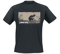 Linkin Park Meteora Hombre Camiseta Negro L 100% algodón Vorne Bedruckt, Hinten Bedruckt Regular