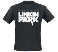 Linkin Park Minutes to Midnight Hombre Camiseta Negro M 100% algodón Vorne Bedruckt Regular