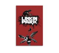 Linkin Park - Póster limitado firmado con portada de álbum, pósteres de portada musical, pop hip hop, rap, cantante, estrella, arte de pared, lienzo estético para decoración de dormitorio de niñas y