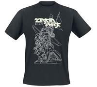Linkin Park Reanimation Mega BOT Hombre Camiseta Negro 100% algodón Regular