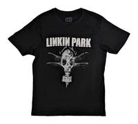 Linkin Park T Shirt Gas Mask Band Logo Nue offiziell Unisex Schwarz XXL