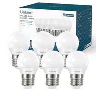 Linkind Bombilla LED E27 P45 Golf, 3,4W equivalente a 40W, luz Blanco Cálido 2700K, 470 Lúmenes No Regulable, paquete de 6