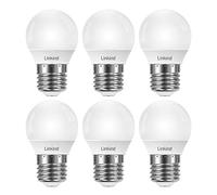 Linkind bombilla regulable esférico P45 E27 de 4,2W, lámpara incandescente de 40W reemplazada, 5000K blanco frio, 470 lm, certificación CE/RoHS/ErP, paquete de 6