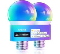 Linkind Paquete de 2 bombillas WiFi Matter