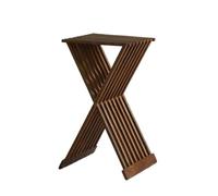LINKIO Mesa Auxiliar Rústica Mesa Auxiliar Plegable Nórdica Retro Creativa Sofá De Madera Maciza Esquinera Soporte Flores Mesa Auxiliar para Sala De Estar