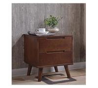 LINKIO Side Tables Bedroom Armario Bedtoral Moderno y Sencillo for Dormitorio, Armario for Cama, Armario de Madera Maciza, Dos cajones, cajones pequeños, armarios pequeños Bed Side Table(B)