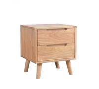 LINKIO Side Tables Bedroom Armario Bedtoral Moderno y Sencillo for Dormitorio, Armario for Cama, Armario de Madera Maciza, Dos cajones, cajones pequeños, armarios pequeños Bed Side Table(A)