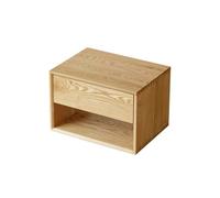 LINKIO Side Tables Bedroom Mesita De Noche De Madera, Armario De Almacenamiento Creativo Simple For Dormitorio, Madera Maciza Bed Side Table(02)