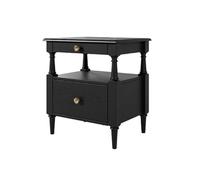 LINKIO Side Tables Bedroom Mesita De Noche De Madera Maciza Estilo Retro Nórdico, Mueble De Almacenamiento For Dormitorio, Estilo Medieval Bed Side Table