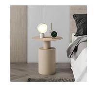 LINKIO Side Tables Bedroom Mesita de Noche Sencilla y Moderna, Mesa Redonda pequeña for Sala de Estar, mesita de Noche for Dormitorio, mesita de Noche de Hierro Forjado Bed Side Table(B)