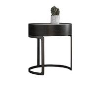 LINKIO Side Tables Bedroom Panel de mármol de Mesa Redonda Creativa Simple con cajonera de cabecera de cabecera Sala de Estar Mesa de café Mesa Redonda Mesa Redonda Bed Side Table