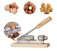 LINKLKBOY Cascanueces de nueces, nueces de Nuez, Herramienta abridor para alicates, Base de Madera, Herramienta para Cascanueces, nueces, nueces de Macadamia, pistachos y nueces de Brasil