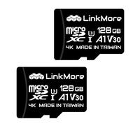 LinkMore 128GB XV13 (Agon 2pack) Micro SDXC Card, A1, UHS-I, U3, V30, Class 10 Compatible, Read Speed Up to 100 MB/s, Write Speed Up to 40 MB/s, SD Adapter Included