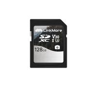 LinkMore - Tarjeta de memoria SDXC de 128 GB, tarjeta SD UHS-I U3 V30, clase 10, lectura de hasta 95 MB/s, escritura de hasta 45 MB/s, para cámara, videocámara y ordenador (Mist SD3C)