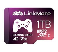 LinkMore Tarjeta micro SDXC para juegos de 1 TB, A2, UHS-I, U3, V30, clase 10, velocidad de lectura de hasta 170 MB/s, velocidad de escritura de hasta 170 MB/s, adaptador SD incluido (XV23 PRO)