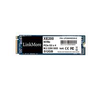 LinkMore XE200 512GB Disco Duro NVMe SSD M.2 2280, PCIe Gen3.0x4 M.2 SSD, Compatibilidad con NVMe 1.3, Unidad de Estado sólido, hasta up to 2500MB/s para Latop y PC