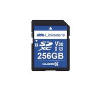 LinkMore XV13 SD 256GB Tarjeta SD, Tarjeta de Memoria Compatible con cámara, SD Card UHS-I, U3, V30, Clase 10, SD 256 GB elocidad de Lectura de hasta 98 MB/s, Velocidad de Escritura de hasta 75 MB/s
