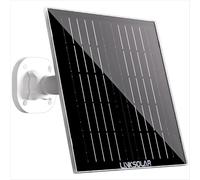 LinkSolar Solar Panel for Security Camera, 5W Solar Panels Charger with Micro USB, DC & USB-C Port for Outdoor Rechargeable Battery Camera, IP65 Waterproof, 9.8ft Cable, 360°Adjustable Bracket