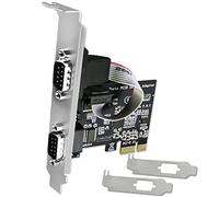 LinksTek - Adaptador de 2 Puertos PCI Express Serial/RS-232/DB9/COM con Puerto 16C550 UART para Windows CE, XP, Vista, 7, 8.0, 8.1, 10 (32/64bit) y Linux Systems-PCIE Serial Port Card (PCIE-SE2)