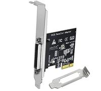 LinksTek - Adaptador paralelo PCI Express (PCIE) DB25 PCIE, compatible con IEEE 1284 SPP/EPP/ECP, incluye soporte de perfil bajo para PC delgados (PCIE-PA1)