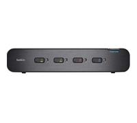 LINKSYS Belkin F1DN104W-3EA Negro Interruptor KVM - Periférico de Entrada (3840 x 2160 Pixeles, 3840 x 2160 Pixeles, USB, PS/2, USB, PS/2, HDMI/DisplayPort, Negro)