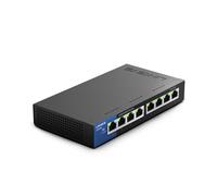 Linksys LGS108-EU - Unmanaged Switch Gigabit de Escritorio para Empresas (8 Puertos, optimización del Rendimiento, Ahorro de energía, Plug and Play), Negro