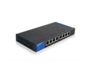 Linksys LGS108P-UK Conmutador de red no administrado Gigabit Ethernet (10/100/1000) Energía sobre Ethernet (PoE) Negro switch - Switch de red (No administrado, Gigabit Ethernet (10/100/1000), Energía sobre Ethernet (PoE))