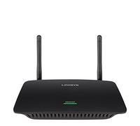 Linksys RE6500 repetidor WLAN de doble banda (AC1200), amplificador de señal WiFi de alta velocidad, extensor de red con 4 puertos Gigabit Ethernet, puerto auxiliar para transmisión de música